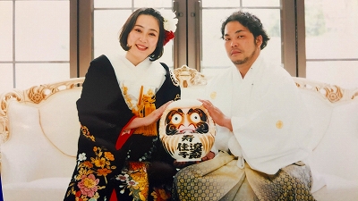 【京都府宇治市・宝善院】二人のお祝いに少林山達磨寺様（群馬県高崎市）に御祈祷頂きました達磨さんを送らせて頂きました。