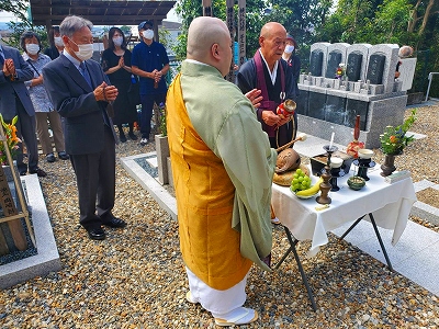 令和二年度秋季彼岸法要の様子です。