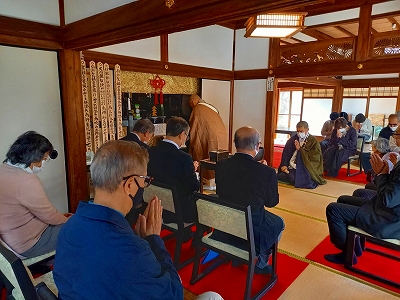 【京都宇治・宝善院】春分の日10:30より檀信徒様・有縁者様の先祖回向を執り行いました。