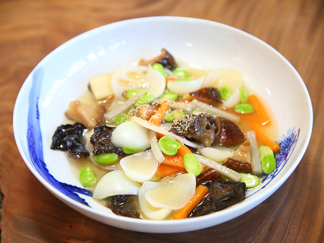 普茶料理の菜単　雲片（ウンペン）
