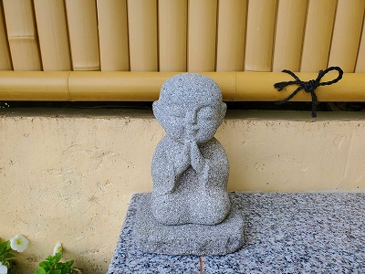 【京都宇治・宝善院】東福寺塔頭霊源院様より寄贈頂いた童地蔵さまです。